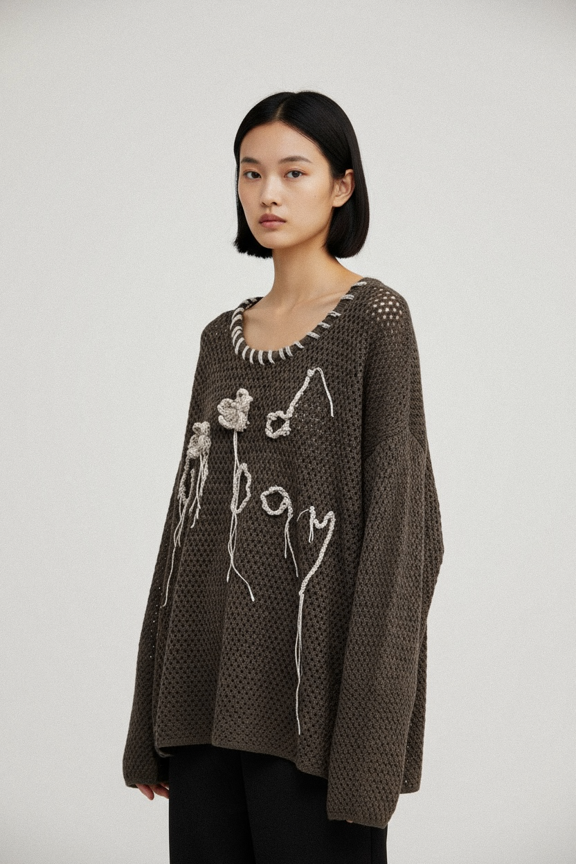 GOOD DAY OPEN STITCH SWEATER