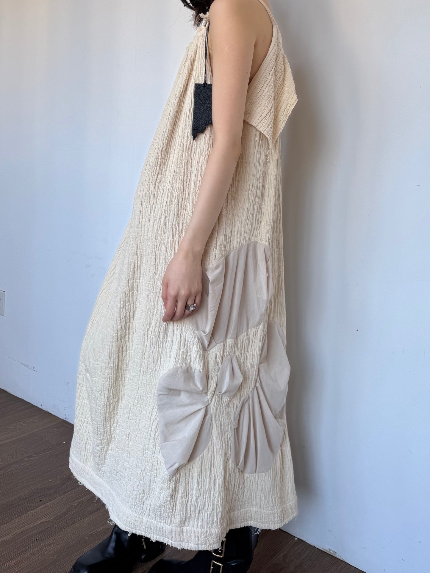 LANDSCAPE PUFFY FLOWER MAXI DRESS
