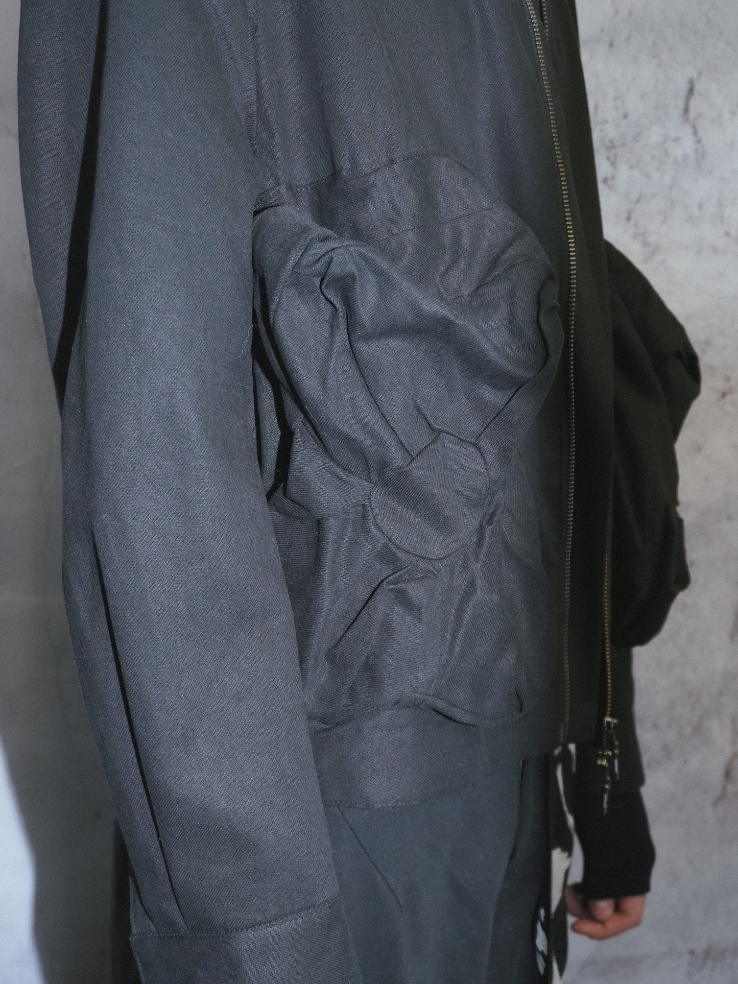FLOWER POCKET JACKET BLACK